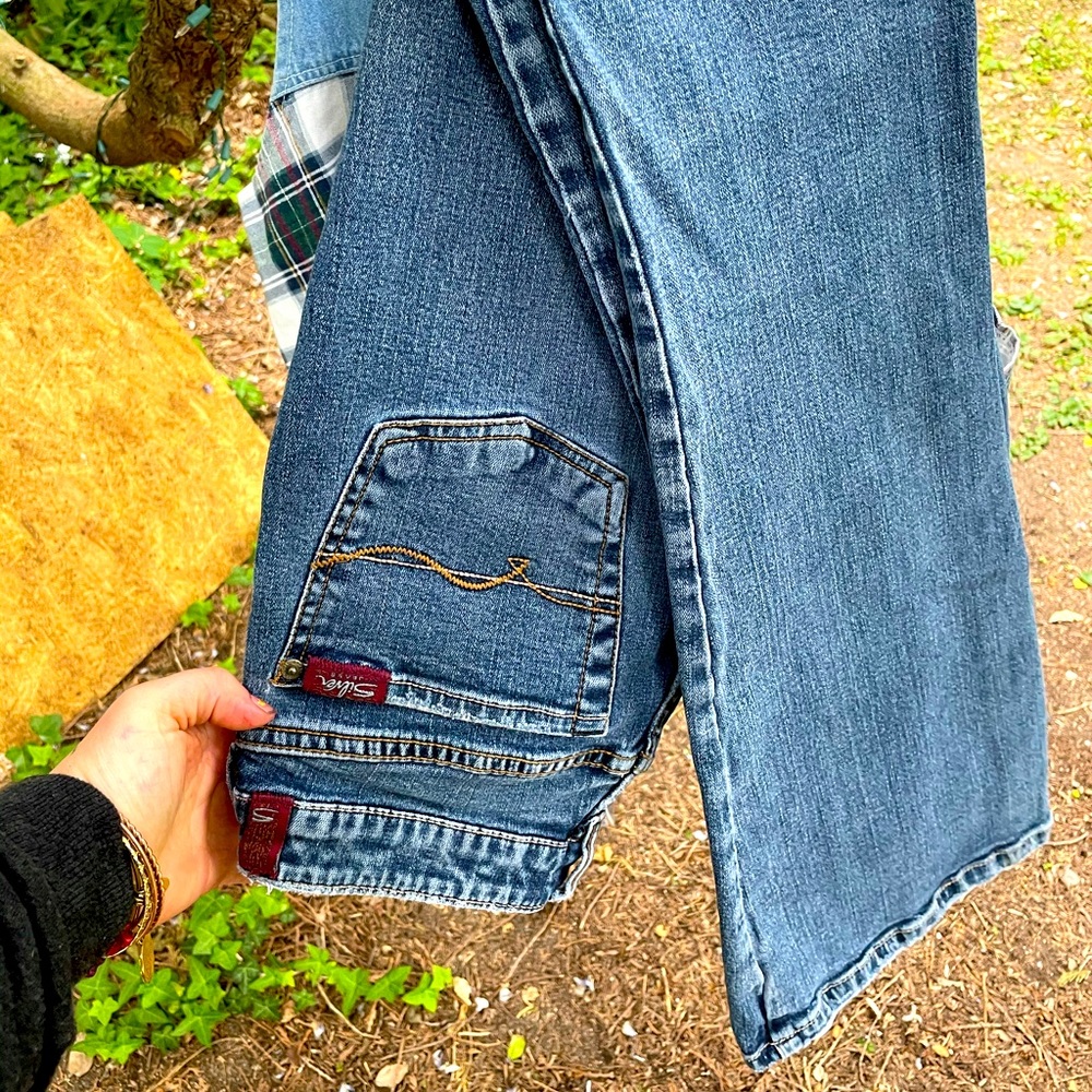 Vintage low rise seven for mankind flares 1990s